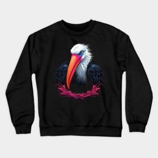 Stork Smiling Crewneck Sweatshirt